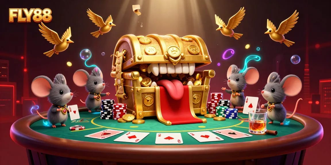 Experience thrilling gameplay at FLY88 with dynamic poker and casino themes illustrated in stunning detail.