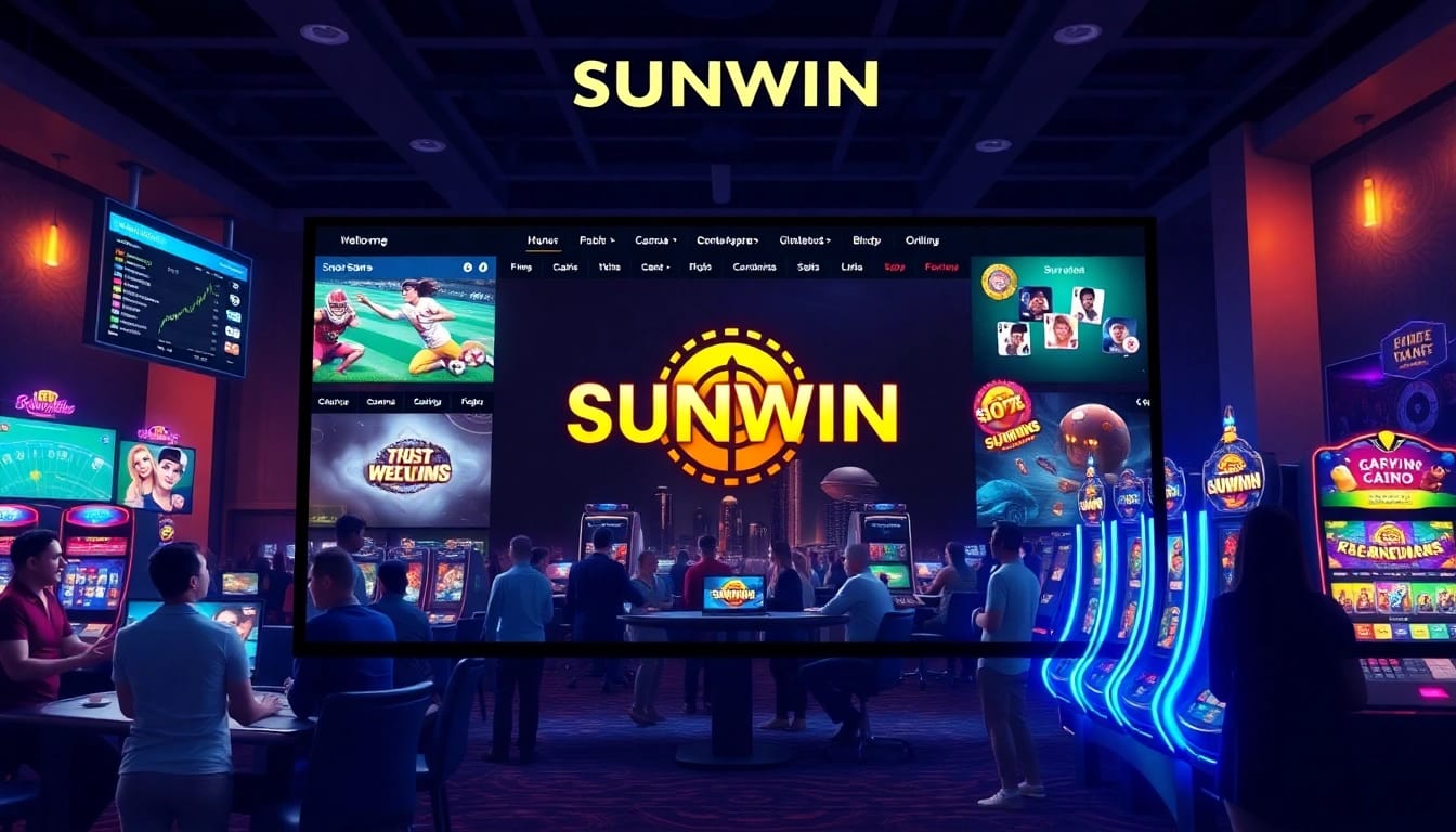 SUNWIN online gambling platform showcasing vibrant games and sports betting.'