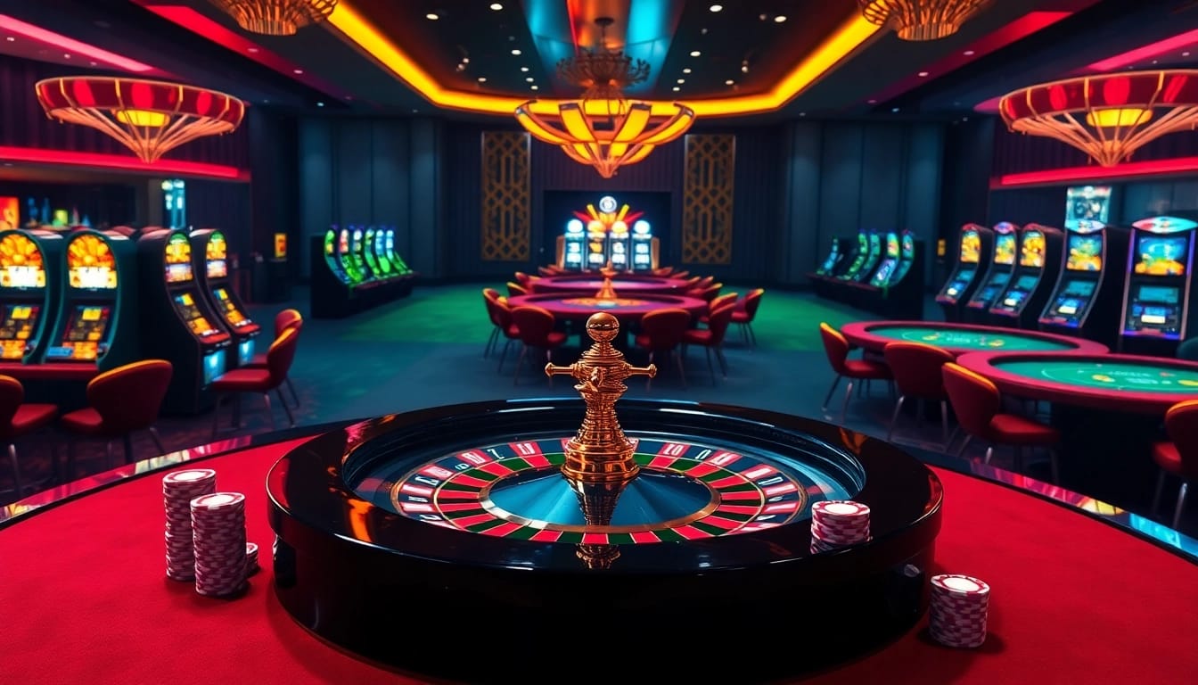 Experience thrilling gameplay at MM88 link with vibrant casino tables and engaging gambling activities.