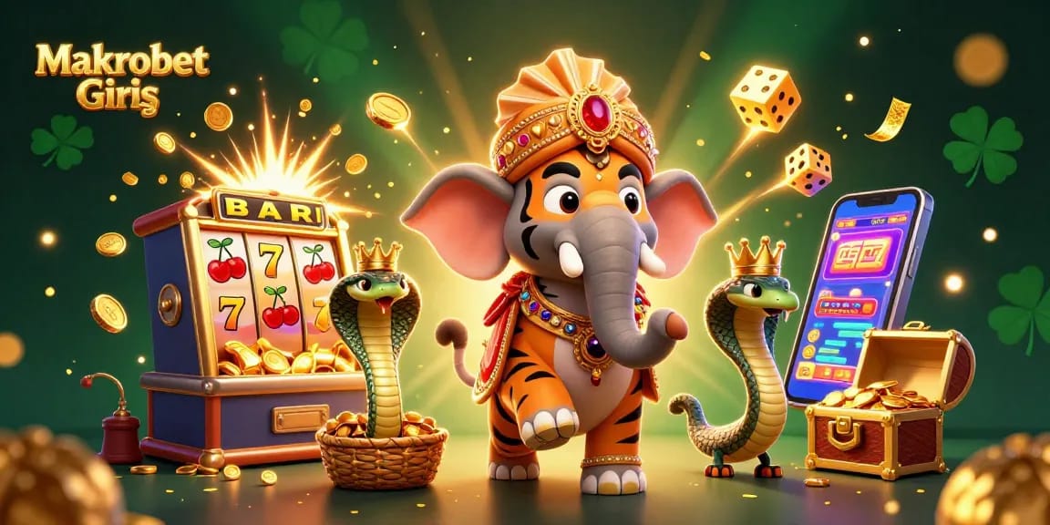 Experience Makrobet Giriş with vibrant visuals, showcasing interactive slots and dynamic characters.