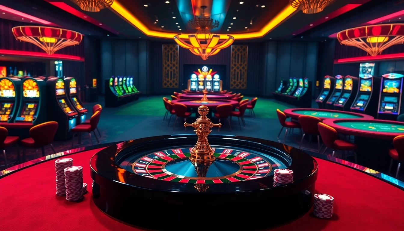 Experience thrilling gameplay at MM88 link with vibrant casino tables and engaging gambling activities.
