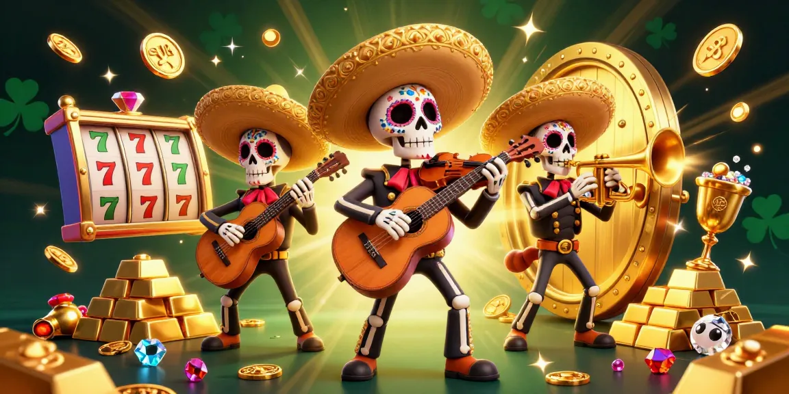 Experience thrilling wins with sv88 in this vibrant 3D casino scene featuring a mariachi band.