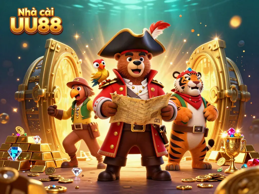 Engage with Nhà cái UU88 through a visually rich 3D gambling adventure filled with treasures.