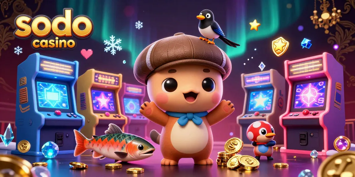 Sodo casino showcases vibrant gaming elements with your favorite characters in a playful scene.