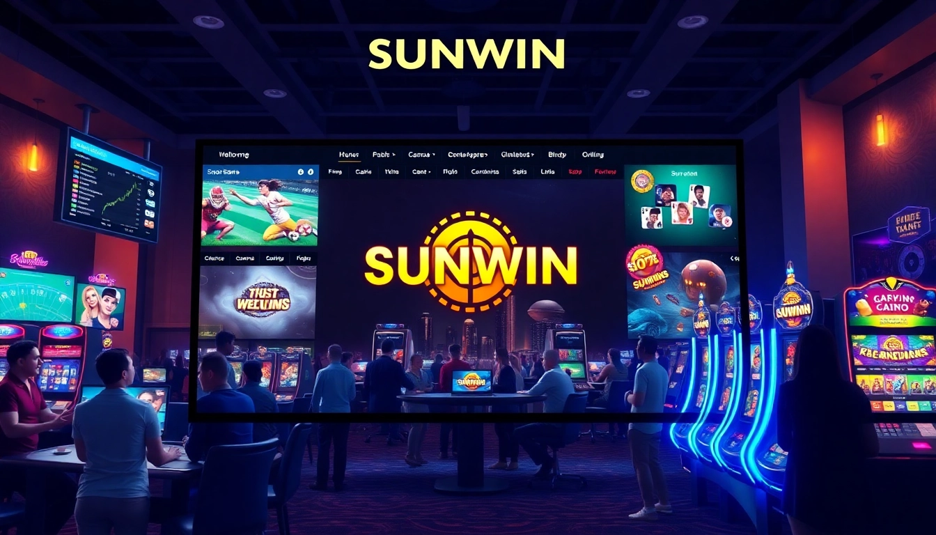 SUNWIN online gambling platform showcasing vibrant games and sports betting.'