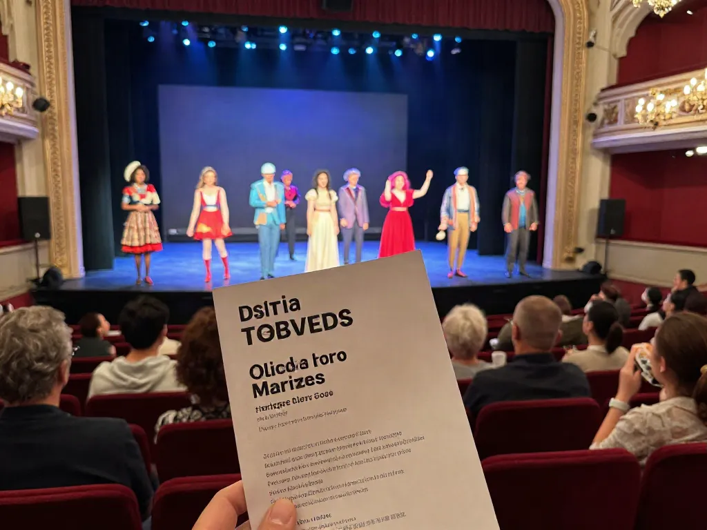 Experience the excitement of ROKOK88 login at a lively theatre performance, showcasing vibrant stage lights and engaged audience.
