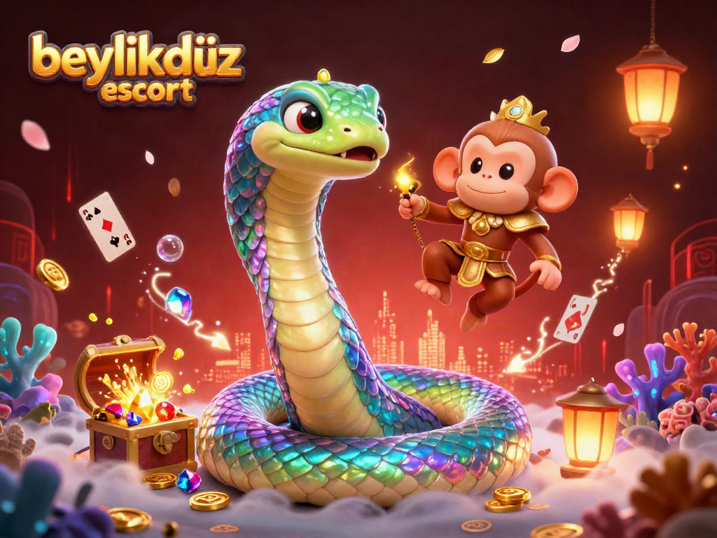 beylikdüzü escort ile birlikte canlı bir casinonun 3D çizimi, parlayan oyun elementleri ve zengin detaylar